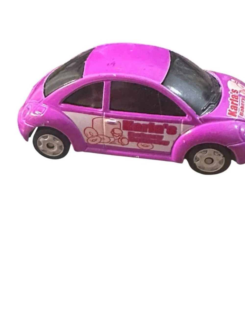 Maisto Volkswagen New Beetle Tonka 2002 Hasbro Pink Karla's Bakery Delivery 113